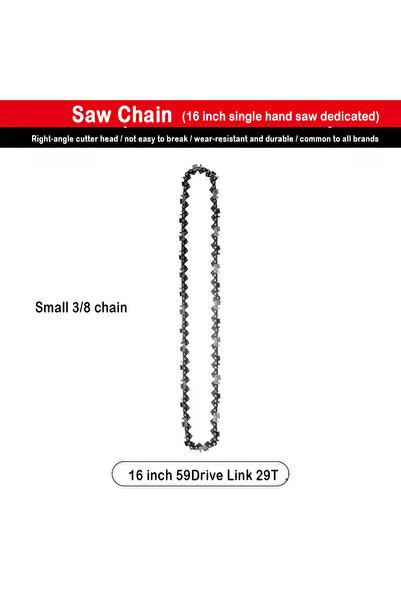 Choice 16Inch 59DL 29T 4/6/8/10/12/16inch 1/4" .043" 28/37/45/48 ChainsawDL S...