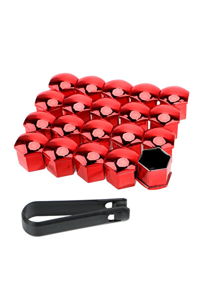 Choice13 21mm Electroplating red 20/40pcs New 17/19/21mm Car Wheel Nut Caps P...