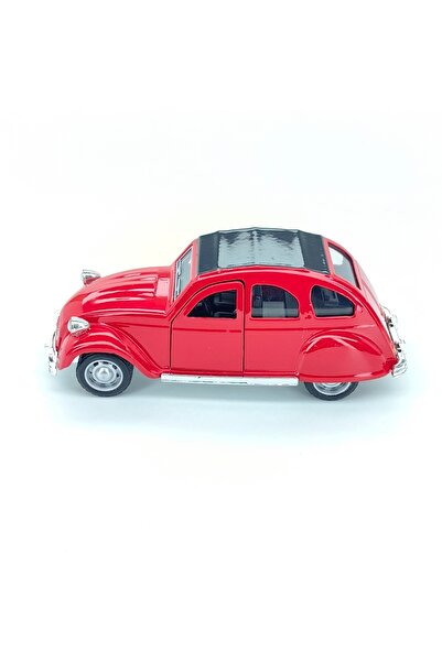 choice2 Red Vintage Alloy Beetle Model Simulated Classic Car Children's Pull-...