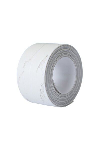 Choice7 3.2m x 3.8cm White Marble-1 Mildew-proof Caulk Tape Self Adhesive Dec...
