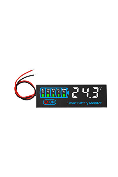 Choice4 B white 12V/24V/36V/48V Battery Level Indicator 18650 Lithium Battery...