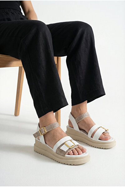 Riccon Γυναικεία Σανδάλια 0012809 Λευκά