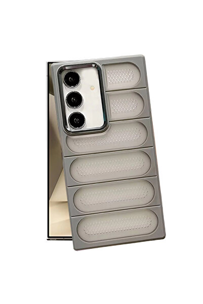 xirshop حافظة سامسونج جالاكسي S24 من السيليكون Airmax - رمادي تيتانيوم