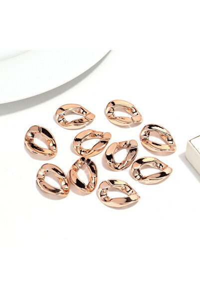 Choice4 30pcs-20x30mm rose gold 30pcs Metallic Color 20x30mm Acrylic Cuban Li...
