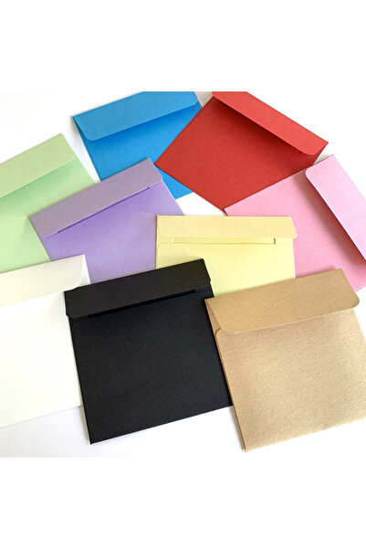 Choice7 تصميم عشوائي، 20 قطعة، ظرف حلوى صغير مربع الشكل 10*10 سم، ألوان متنوع...