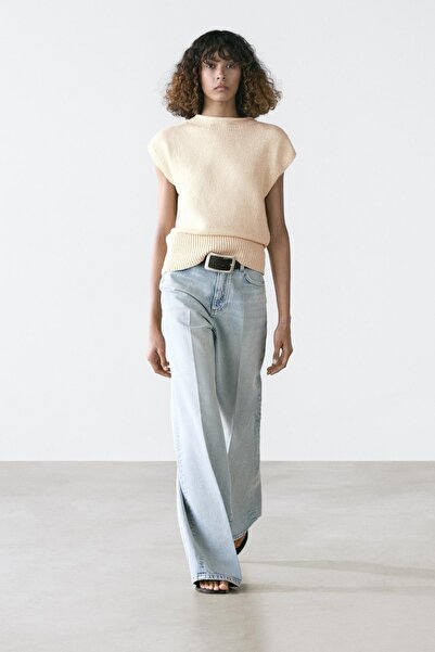 Massimo Dutti Pamuk karışımlı triko yelek