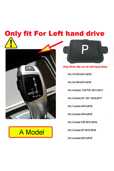 Choice8 زرّ ركن السيارة الأوتوماتيكي (P) من طراز A-Black لسيارات BMW الفئة 1 ...