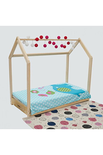 U-Grow Pat casuta, natur, 140X70,