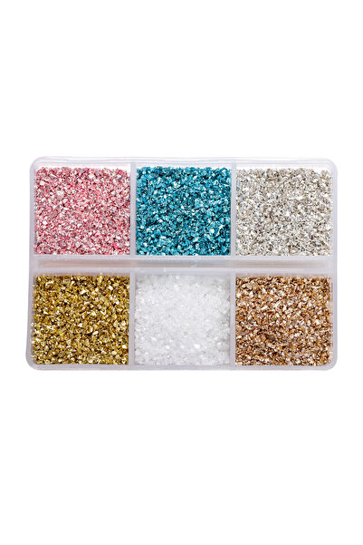 Choice30 النمط 19، 30 غرام/علبة، أحجار زجاجية مطحونة، حشو راتنج، حجر مكسور غي...