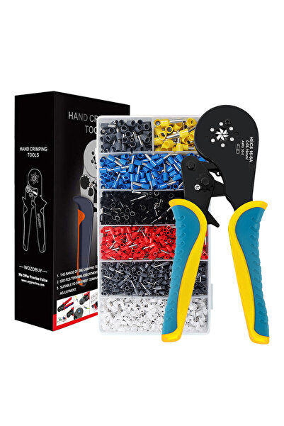 Choice4 Green 16-6 2000 kit Ferrule Crimping Tool Kit, Wire Ferrule Crimper P...