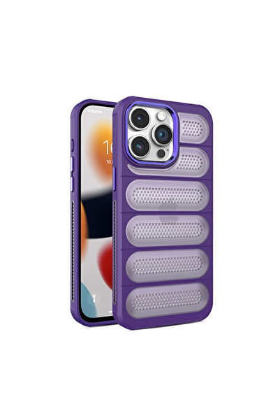 xirshop غطاء سيليكون لهاتف آيفون 14 برو من إيرماكس - بنفسجي غامق