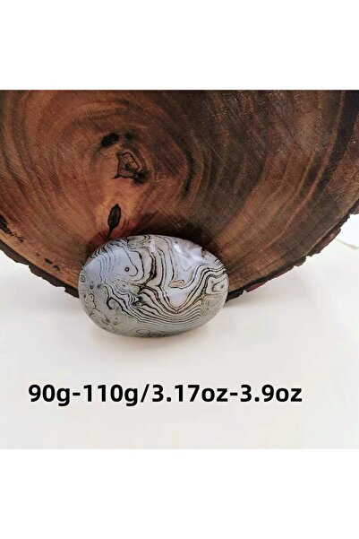Choice3 90-110g Big Silk Agate Raw Stone Handle Piece No Engraved Pebbles Raw...