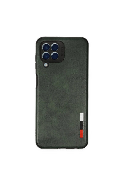 xirshop حافظة سامسونج جالاكسي M33 من الجلد السيليكوني - اللون الأخضر