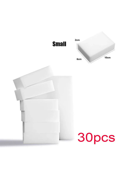 Choice1 مجموعة صغيرة من 30 قطعة من إسفنج الميلامين السحري للتنظيف، ممحاة للمك...