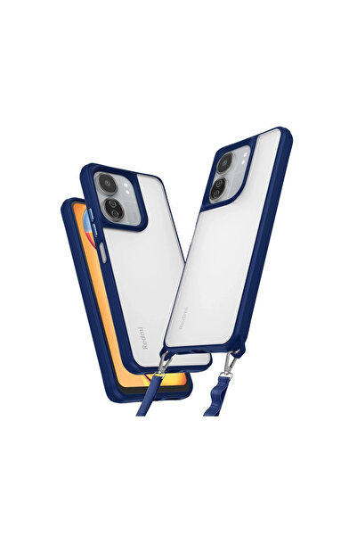 xirshop حالة Redmi 13c من السيليكون الخماسي - أزرق داكن