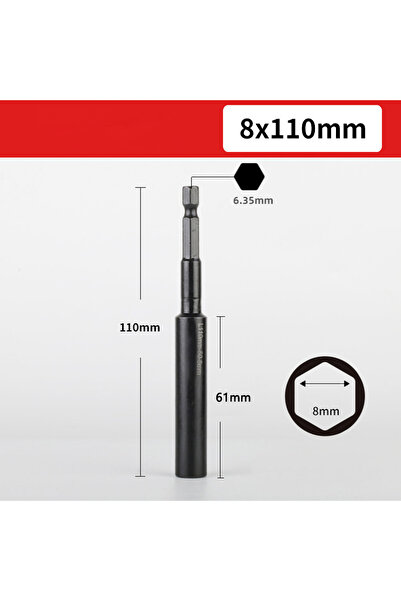 Choice10 50mm H8 110mm Deepen Sket Wrenches Hexagon Nut Driver Drill Bit H8-H...