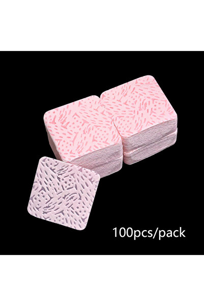 Choice6 ١٠٠ منديل مبلل للأظافر خالٍ من الوبر، مزيل لطلاء الأظافر، مزيل صمغ وص...