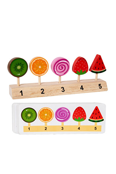 Choice5 Fruit Wooden Montessori Ice Cream Toys Toddlers Pretend Play Simulati...