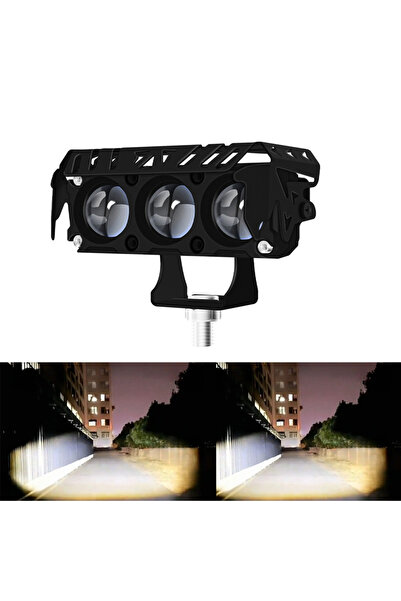 choice2 مصابيح ضباب LED بيضاء وبيضاء للدراجات النارية، ثنائية اللون، شعاع عال...
