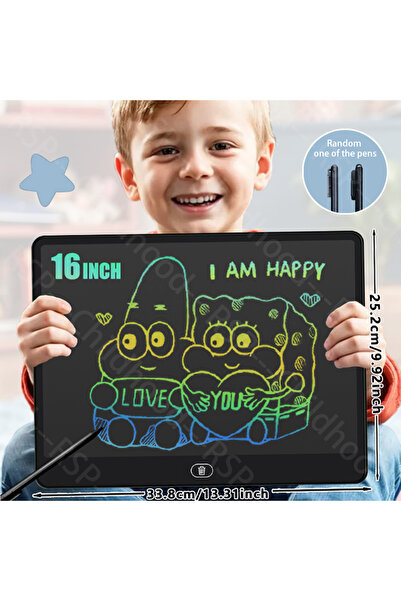 Choice6 لوح رسم إلكتروني أسود مقاس 16 بوصة، لوح كتابة LCD مقاسات 8/11/13/16 ب...