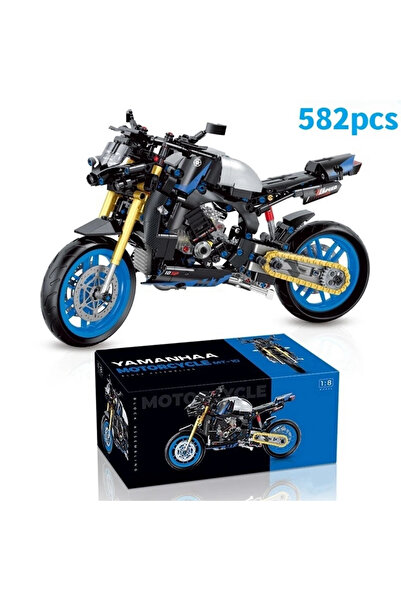 choice2 with box 582pcs Technical M Ctruction Bricks Motorcycle Model Creativ...