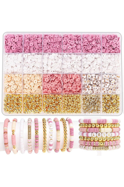 Choice1 Beads Kit2 Style DIY Clay Beads Bracelet Making Kit Friendship Golden...