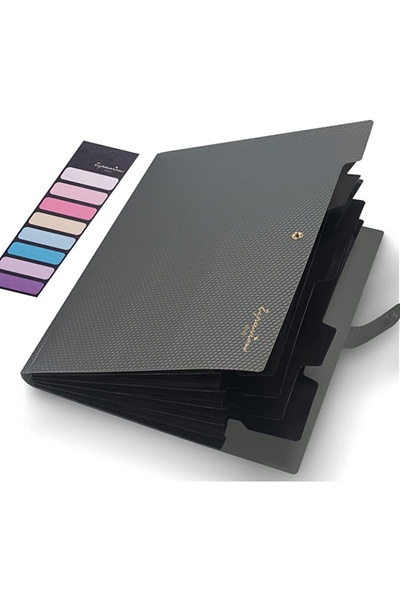 Choice3 grey Expanding File Folder,5 Pket Folders for Duments,Portable Paper ...