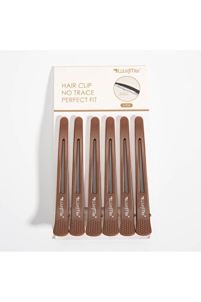 Choice1 لون قهوة فاتح، 6 قطع من مشابك شعر التمساح من وانمي صالون، مشابك تصفيف...