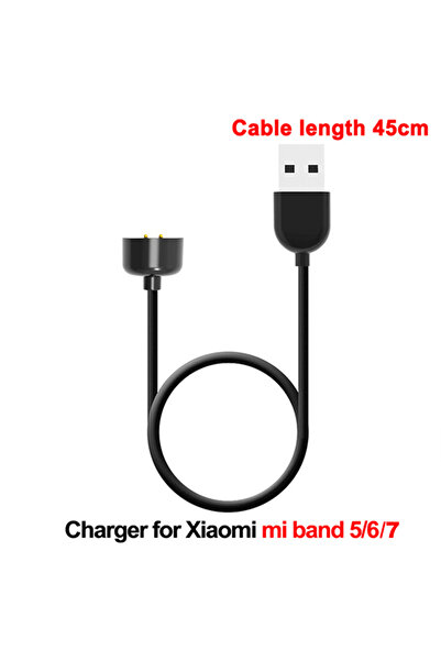 Choice5 Miband 5 6 7-45cm Charger Wire For Mi Band 7 Pro 6 5 Charging Cable F...