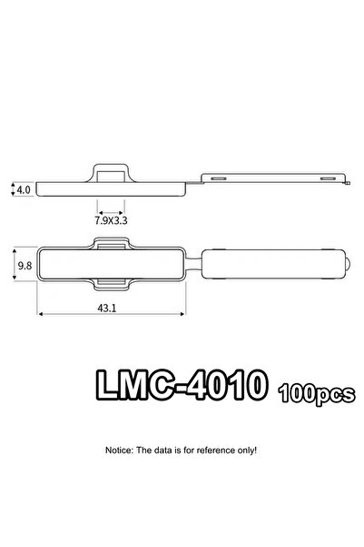 choice2 100 قطعة من ملصقات الكابلات الشفافة LMC-4010، علبة ملصقات كابلات بلاس...