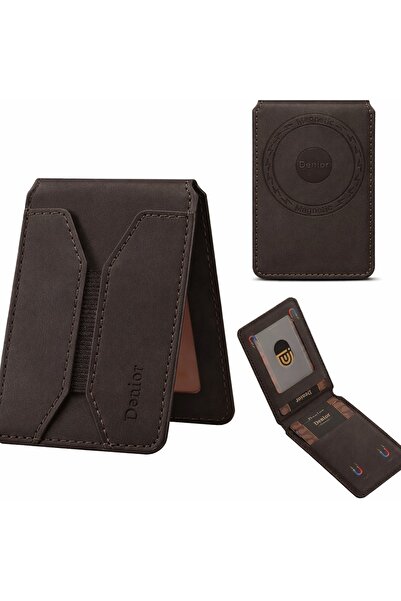 Alstrap iPhone 12 13 14 15 16 17 Compatible Magnetic Card Holder Pu Leather S...