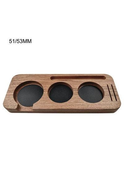 Choice3 Sapele wood 51-53mm JUSTINLAU 51/53mm/58mm Coffee Tamper Mat Station ...