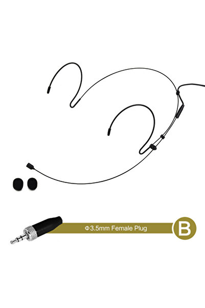 Choice4 B(For Sennheiser) 1PCS Double Earhook Headset Mic Headworn Microphone...