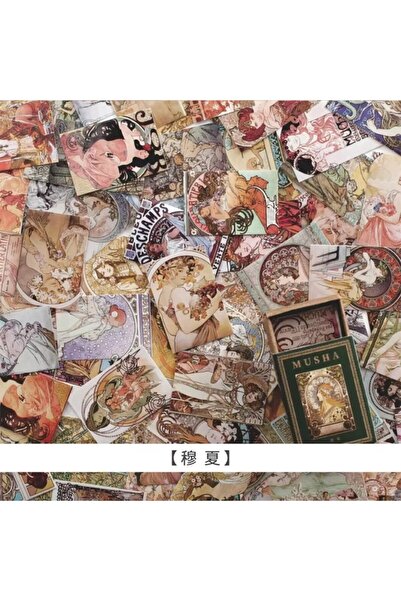 Choice8 8 100 قطعة/علبة ملصقات سلسلة أرجوانية ملصقات جمالية ملصقات ورقية مربع...