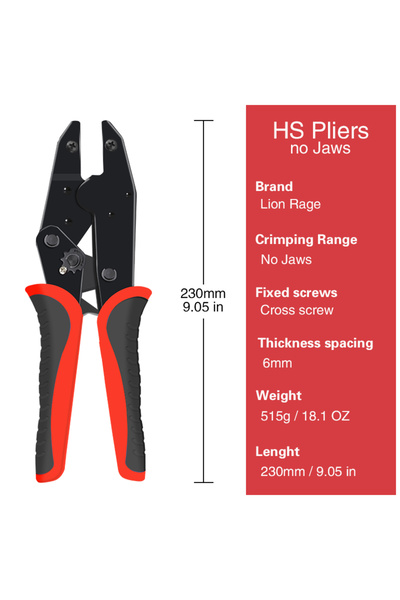 choice2 HS Pliers No Jaws 1pcs Crimping Pliers Jaw HS Pliers 9 inches For Spr...