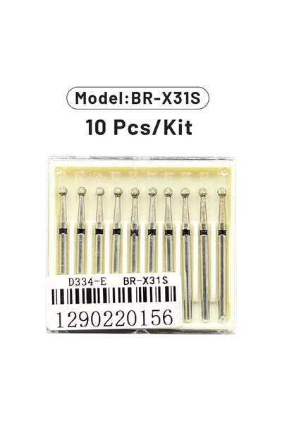 Choice12 BR-X31S AG 1 Box Dental Diamond Burs Drill for High Speed Handpiece ...