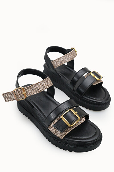 Riccon Women's Sandals 0012809 Black