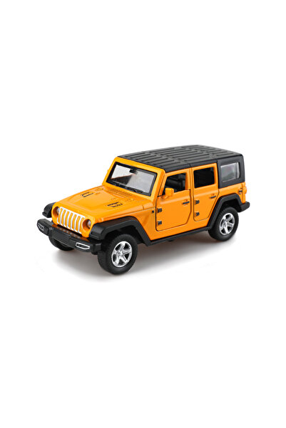 Choice3 Yellow Bagged 1:36 alloy JEEPS Wrangler pull-back off-road car toy im...