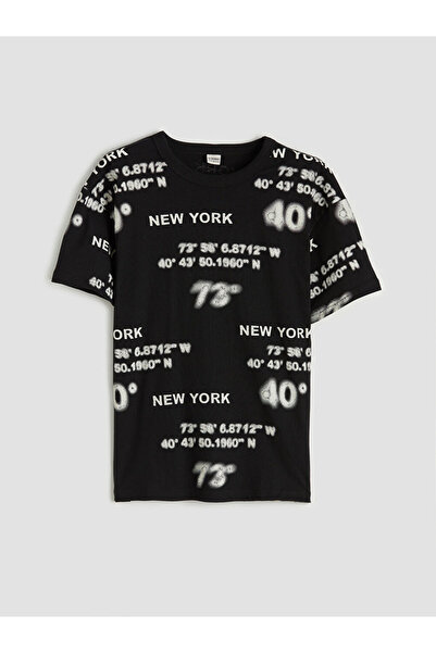LC Waikiki Sparkling Choices from Shining Store Boys' New York Printed T-Shirt