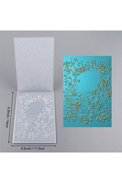 Choice7 مجلد نقش ثلاثي الأبعاد AT0125 بتصميم شلال ليموني فوشيا، قوالب أنماط خ...