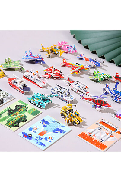 Choice4 Vehicle 30pcs 3D Fun Mini Animal Dinosaur DIY Paper Jigsaw Puzzles fo...