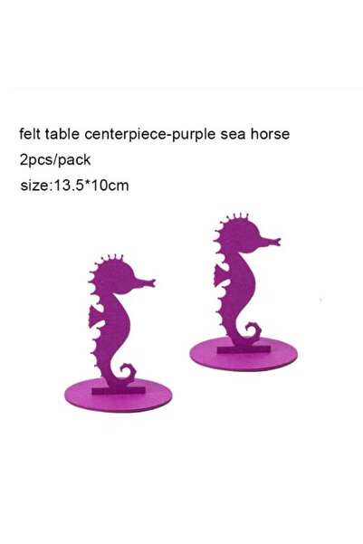 Choice1 2pc purple seahorse 2pcs DIY Mermaid Party Little Mermaid Decoration ...