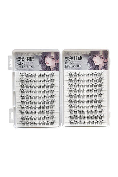choice2 20 rows 6/10/20 Rows Foxes False Eyelashes Glue-free Natural Volumino...