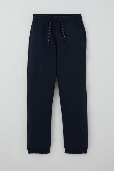 Breeze Boy's Sweatpants with Lacing Accessories and Pockets, Ages 4-8, Dark N...