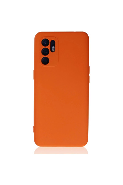 VINTESSY Oppo Reno 6 Case Nano Velvet Silicone - Orange