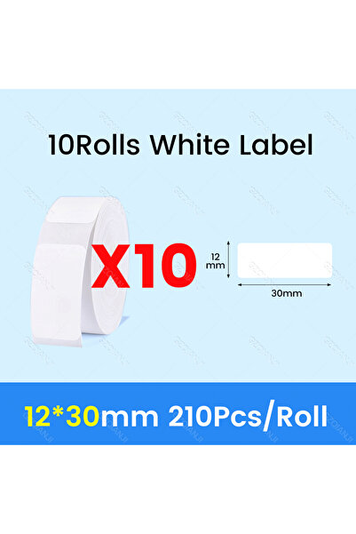 Choice7 10Rolls 12x30mm NiiMBOT D101 D11 D110 Label Thermal Sticker White Adh...