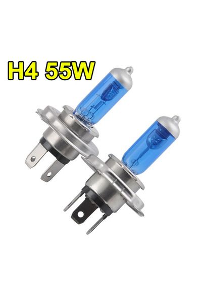 Choice1 مصابيح سيارة هالوجين H4 بقوة 55 واط، قطعتان، مصابيح أمامية هالوجين فا...