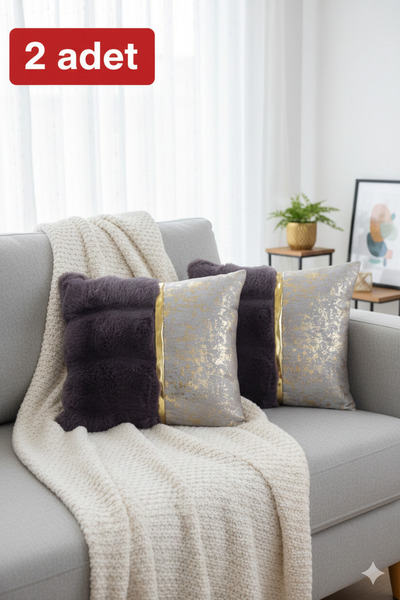 baladı home ev tekstil home collection طقم أغطية وسائد فاخرة من قطعتين - غطاء...