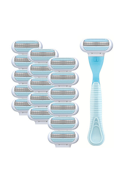 Choice5 شفرات حلاقة نسائية آمنة للوجه/الساقين/الإبط/منطقة البكيني، شفرة واحدة...