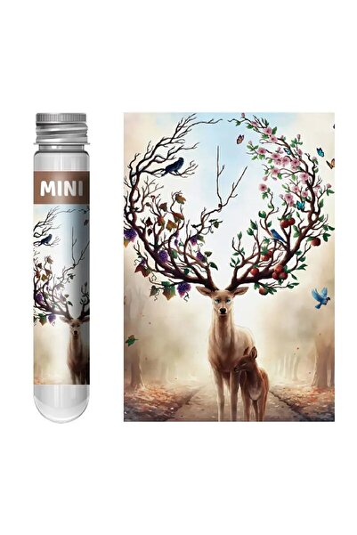 Choice3 أحجية أنبوب اختبار صغيرة على شكل غزال مضاء بضوء القمر، 150 قطعة، أحجي...